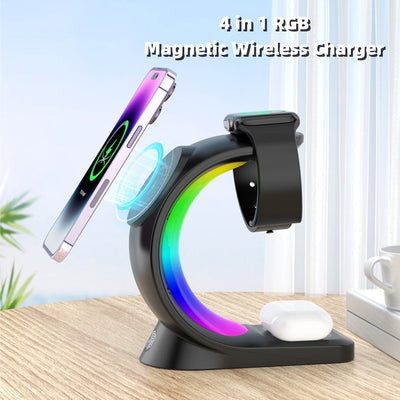 4 In 1 Magnetic Wireless Charger By Ferier
